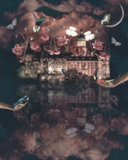 Kolaż cyfrowy „Tajemniczy Zamek”