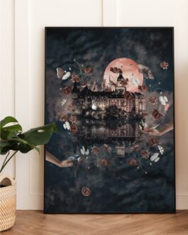 Kolaż cyfrowy „Tajemniczy Zamek” wersja 2